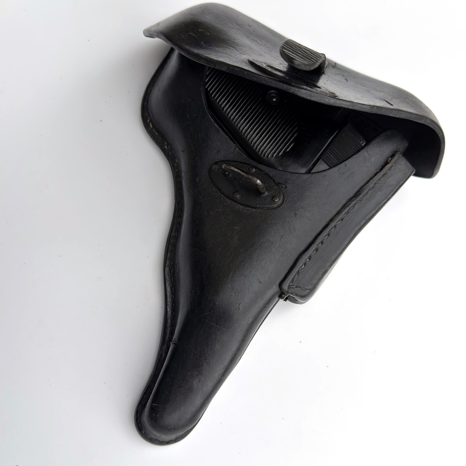 Walther P.38 Pistol HARDSHELL HOLSTER. Faint Oakleaf. Original Vintage.