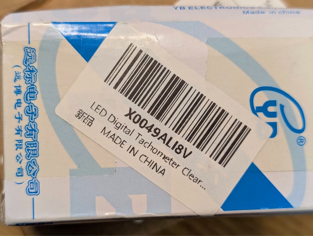 YB5135FT LED Digital Tachometer Intuitive Clear Display Interference Resistant