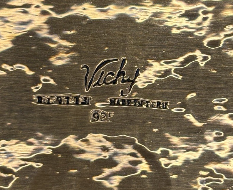 Vichy Peru Sterling Silver Copper Tray