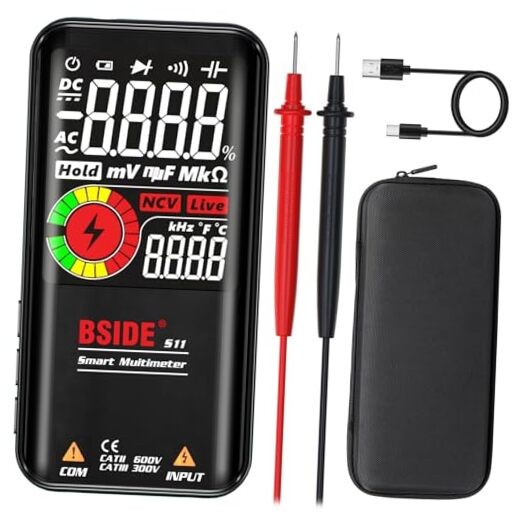BSIDE Smart Digital Multimeter 9999 Counts Pocket Voltmeter, S11 Rechargeable