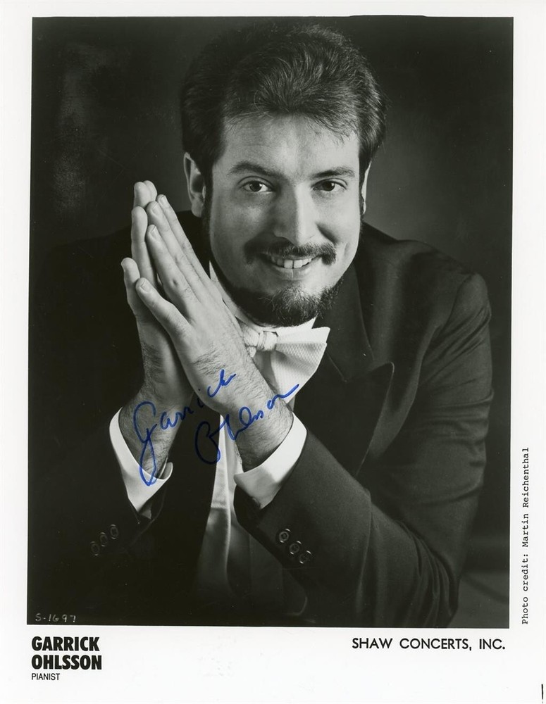 Garrick Ohlsson- Signed B&W Photograph