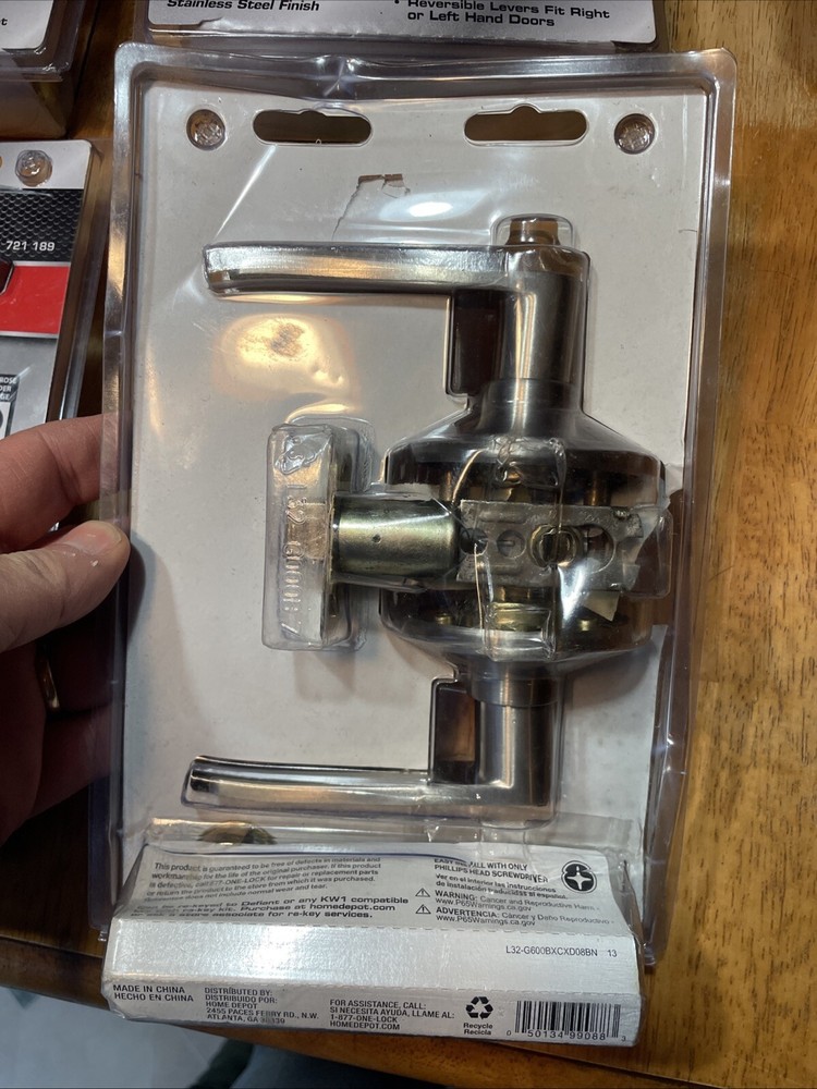 Defiant Keyed Entry Olympic Collection 721 189. Open Box