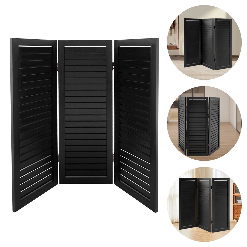 Partition Room Dividers 3 Panel Folding Privacy Screen Portable Wall Divider
