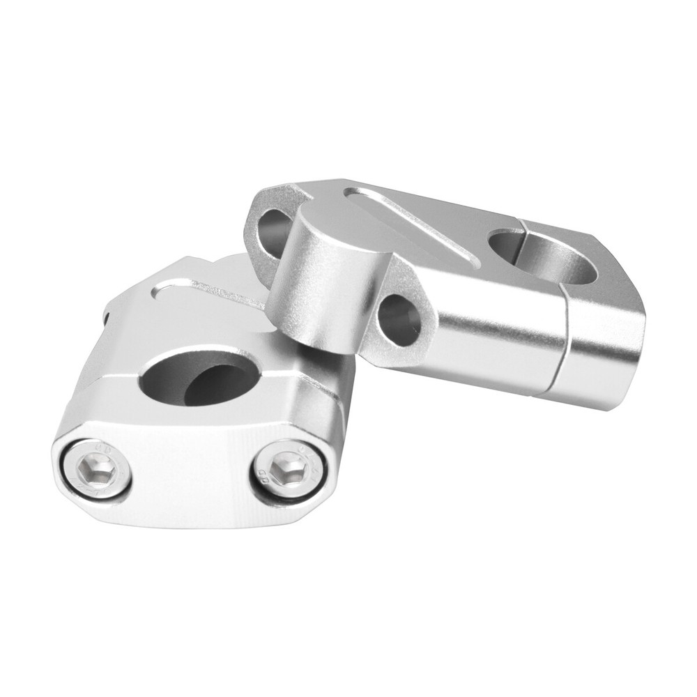 2pcs 7/8" 22mm Handlebar CNC Motorcycle Riser Mount Clamp Adapter Increased 38mm