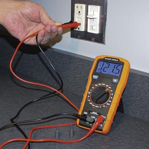 Digital Multimeter 600V AC/DC Voltage Tester, Manual-Ranging, Tests Current, Res