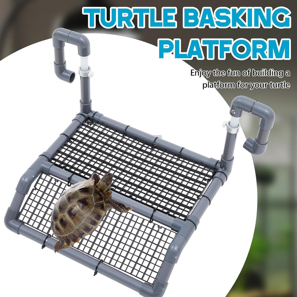 Chunful Adjustable Extra Large Turtle Basking Platform, Wider Hanging Dock