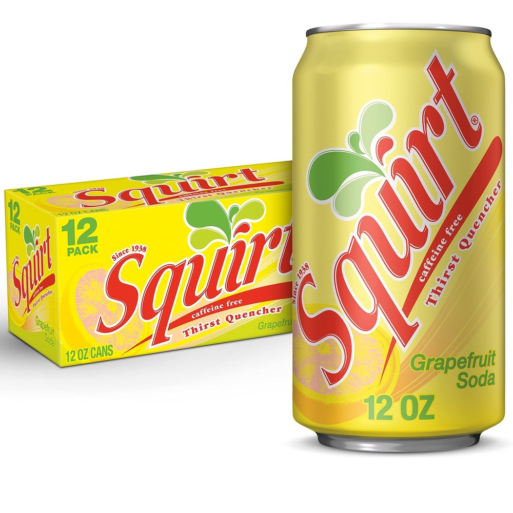 Soda, Grapefruit, 12 Fl Oz Cans, 12 Pack