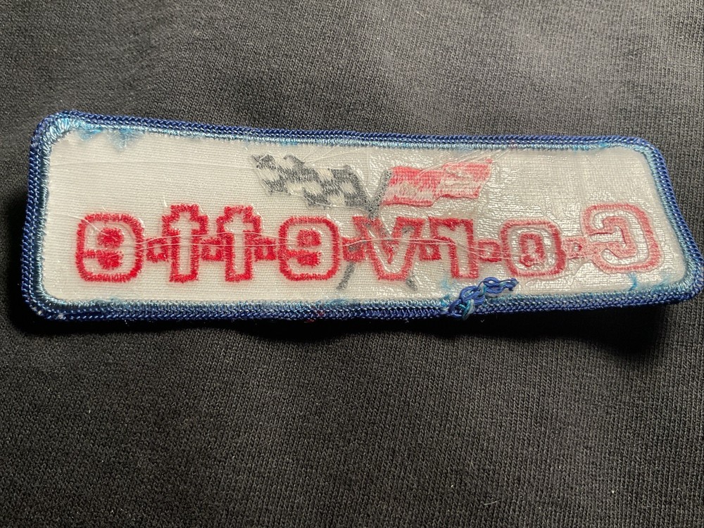 Vintage Chevy Corvette With Flags Patch-new