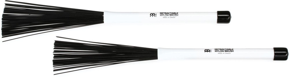 Meinl Stick & Brush Retractable Cajon Brushes (pair) (2-pack) Bundle