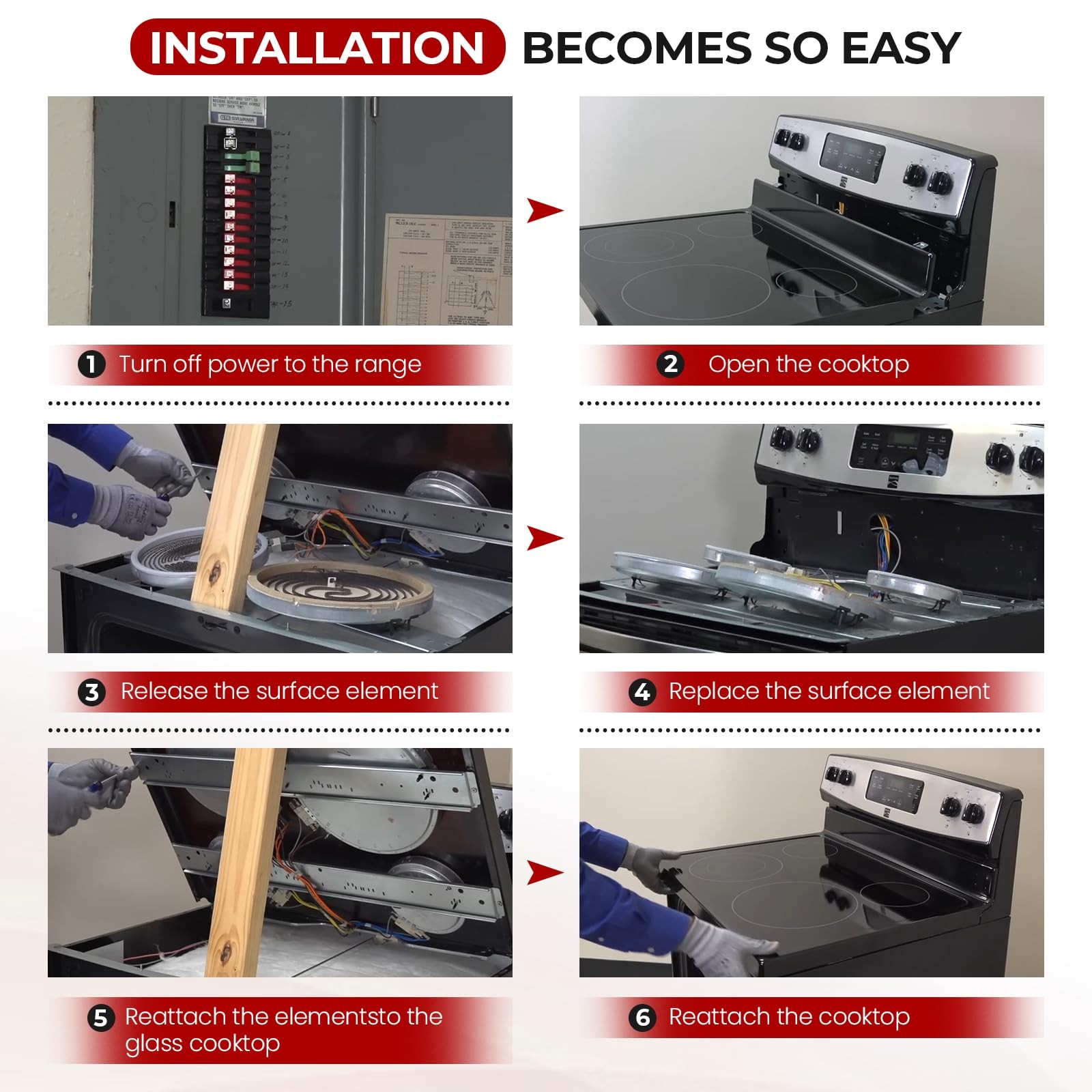 𝟮𝟬𝟮𝟲 𝙐𝙥𝙜𝙧𝙖𝙙𝙚𝙙 WB30T10130 Range 12 inch Dual Haliant Surface Eleme...