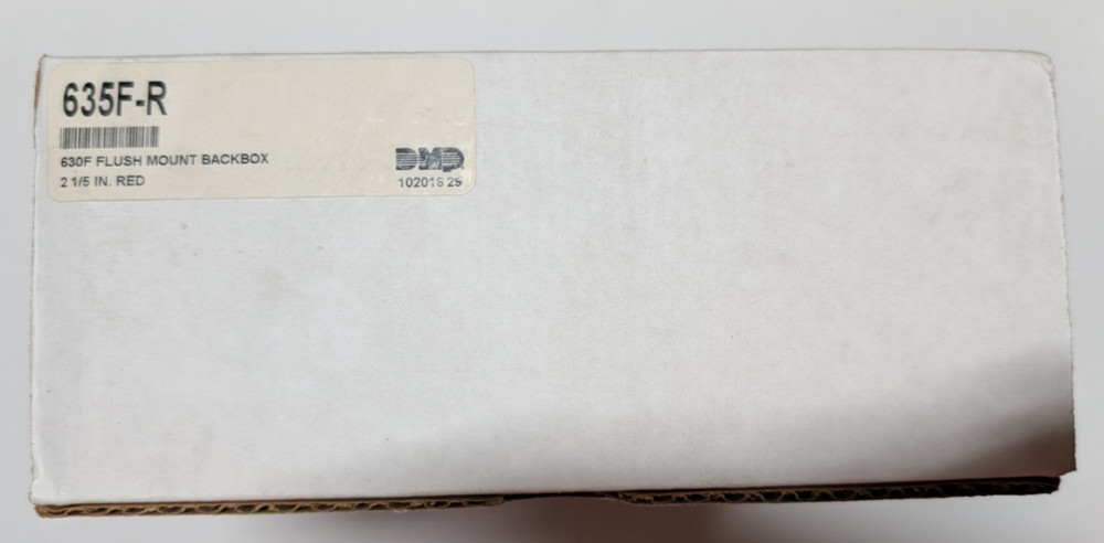 DMP 635F-R Keypad Flush Mount Conduit Backbox
