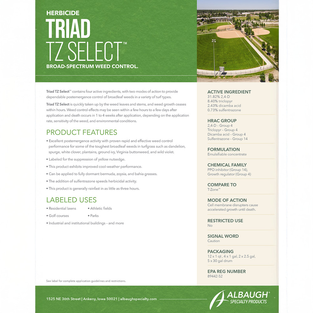 Triad TZ Select Broad-Spectrum Weed Control 32 fl oz by Prime Source