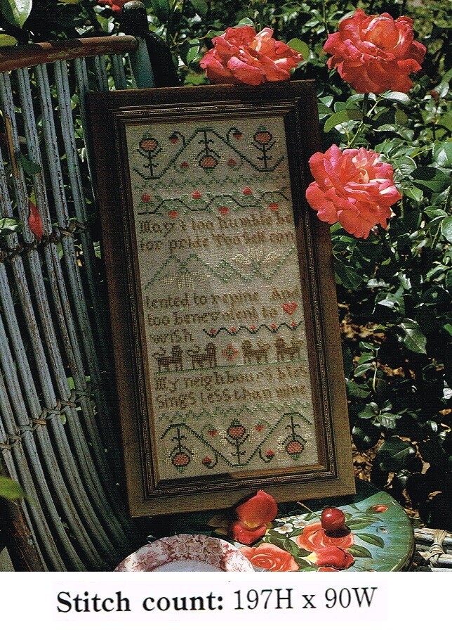 NEIGHBOR'S BLESSINGS  SAMPLER  CROSS STITCH PATTERN ONLY    -  Y15