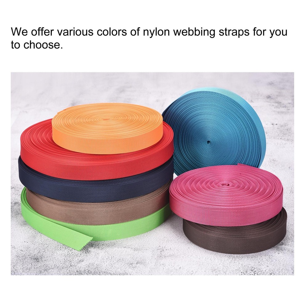 Flat Nylon Webbing Strap 1.5 Inch 10 Yards Light Green for Backpack