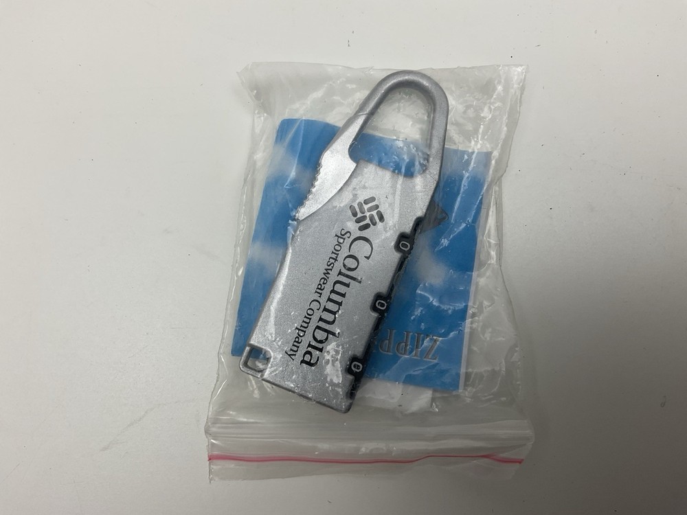 COLUMBIA Zipper Bag Lock 3 Digit Combination Lock Luggage Code Password Padlock