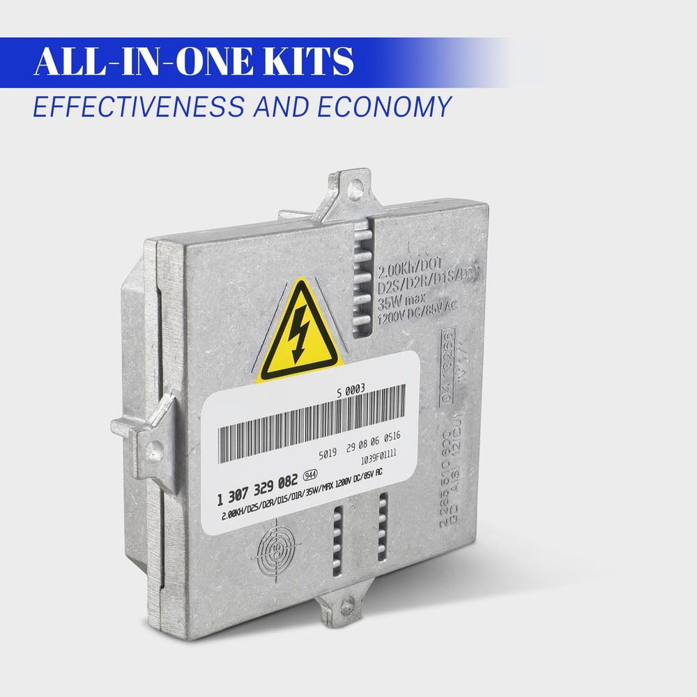 HID Xenon Headlight Ballast Control Unit Module 1307329082, Silver
