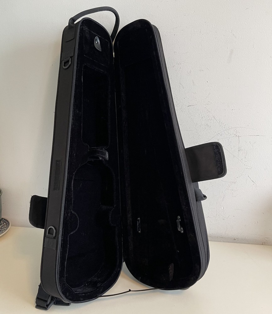 NY Protec MX044 4/4 Size MAX Shaped Violin Case - Black MAX By Protec Pickup