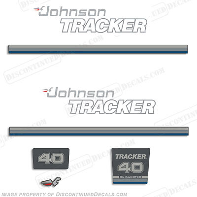 Fits Johnson Tracker 40hp Decal Kit - Blue