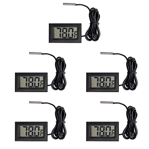5Pcs Digital LCD Thermometer Temperature Digital LCD Fridge Thermometer Water