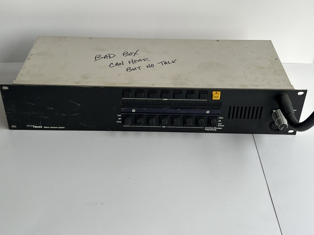 KP 96-5 Telex Matrix Intercom Key Panel Broken For Parts Only