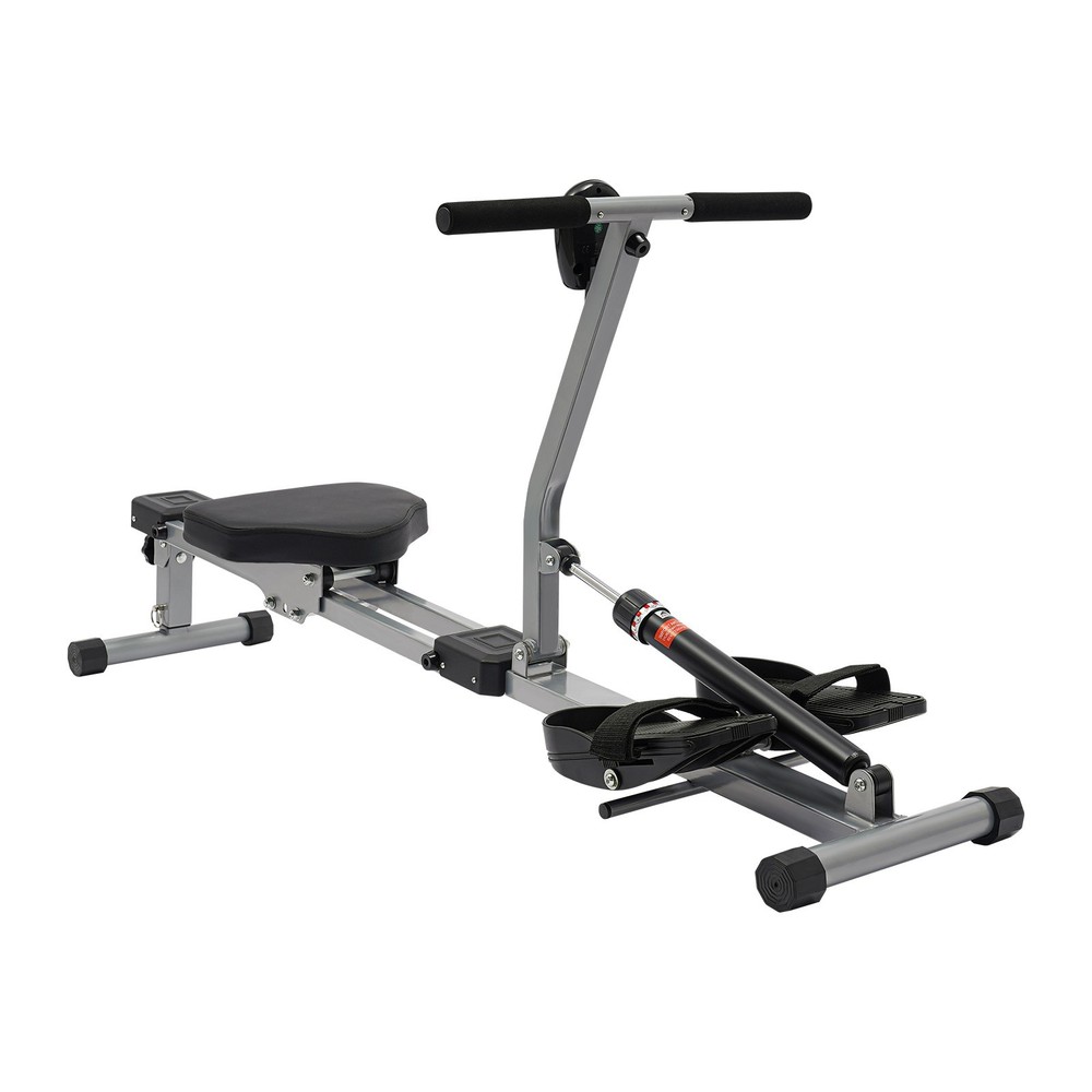 Foldable Rowing Home Rowing Exercise Machine Hydraulic Rowing Machine LED Meter