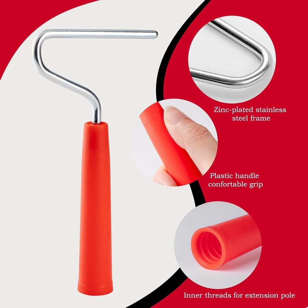 Elegant 14-Pack 4-Inch Microfiber Paint Roller Kit for Effortless DIY Projects