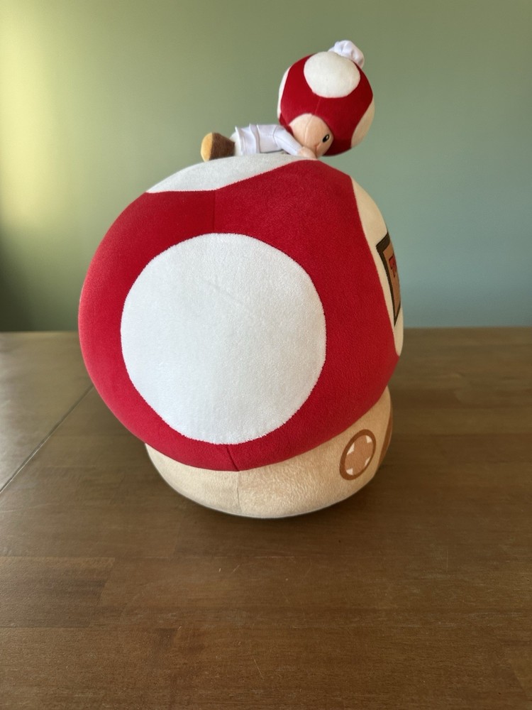 Universal Epic Universe Nintendo World Chef Toad Toadstool Cafe Plush Pillow