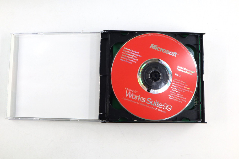 Microsoft Works Suite 99 w/ Product Key Big Box