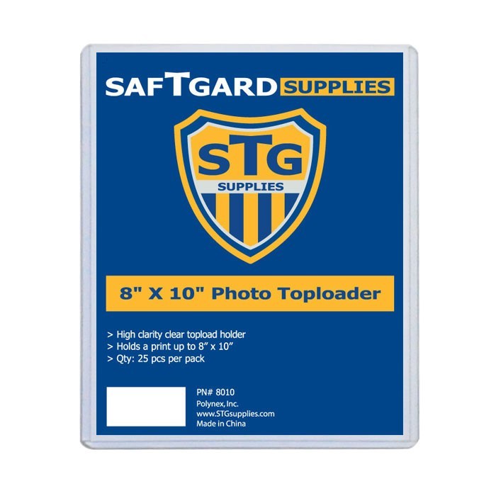 1x Sample STG 8x10 Photo Print Toploader
