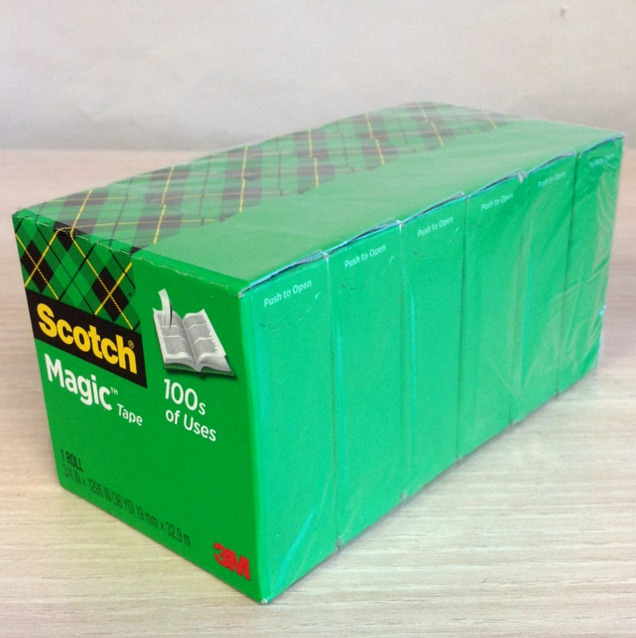 Lot of 6 Scotch Magic Tape Refills 3/4" x 1296 1" Core Clear Invisible MMM81034