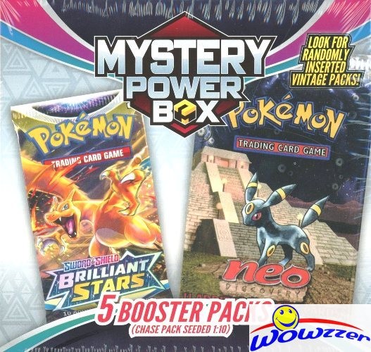 POKEMON MJH MEGA MYSTERY POWER Sealed Box-5 Booster Pack! Look for VINTAGE 1:10!