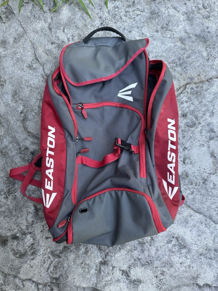 Easton Bat Pack Bag-Baseball/ Softball Backpack Black Red