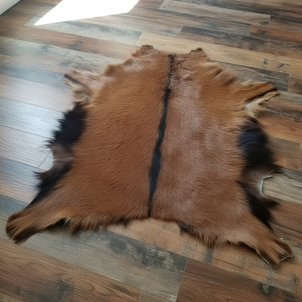 Quality 16x16 Sheepskin Antelope Fur Pelt - Perfect for Plush Crafts & Decor