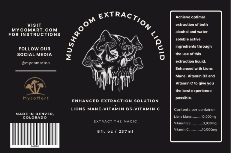 Mushroom Extraction Liquid 8 oz