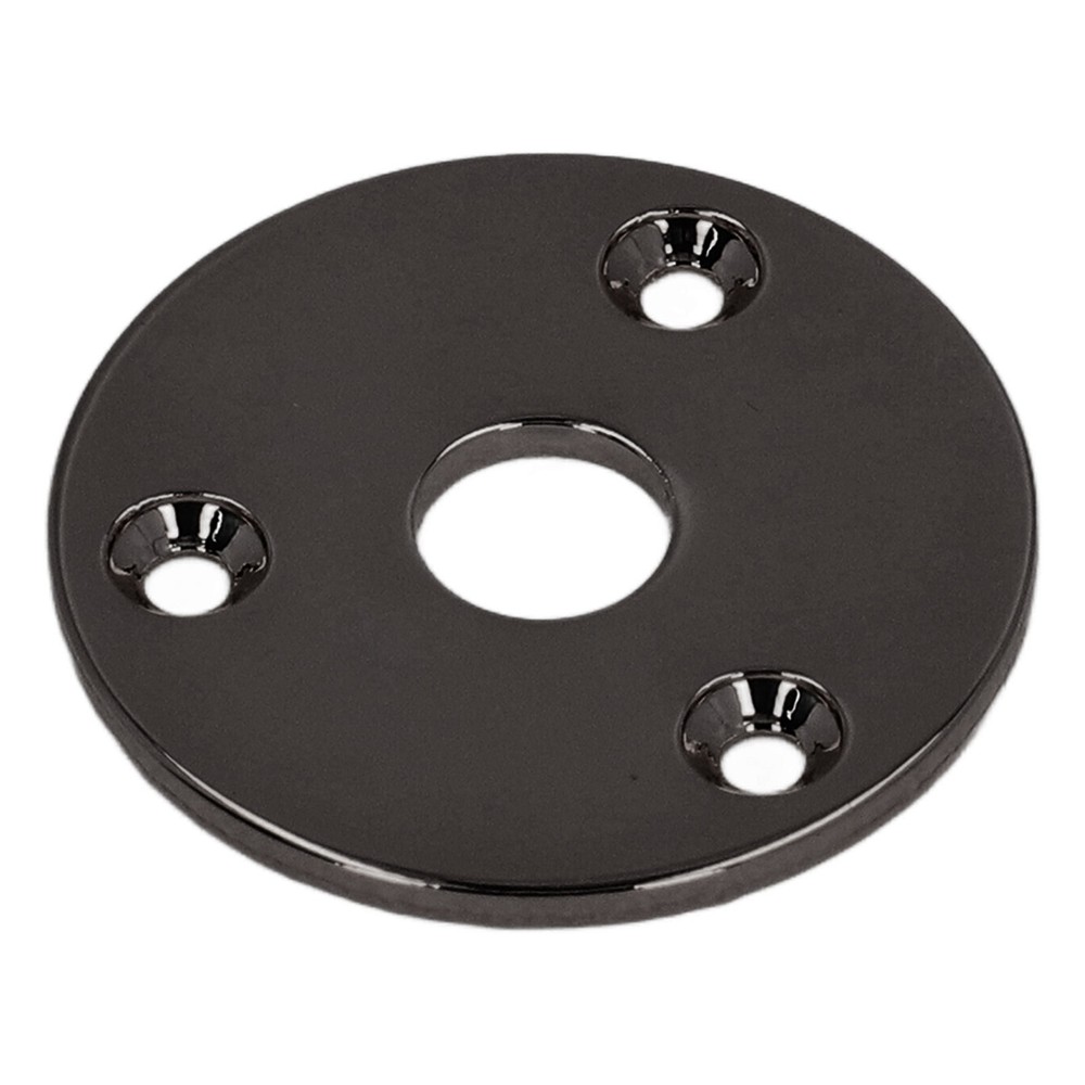 Guitar Jack Socket Plate Round Metal Input Output Cover Replacement Hardware For