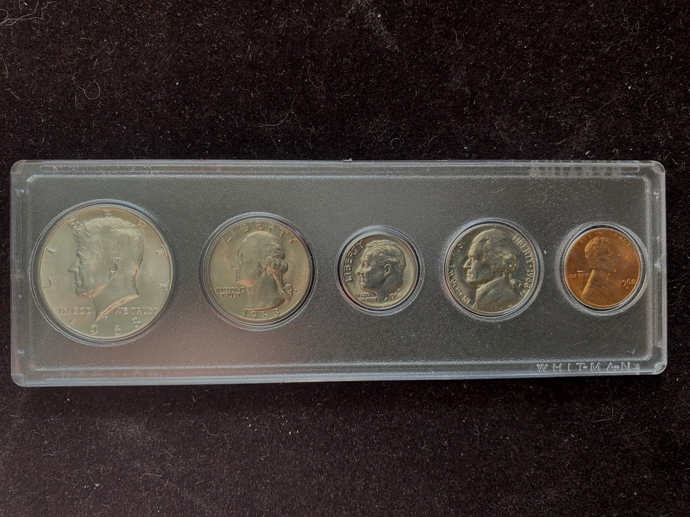 1968D SET, 40% SILVER ON HALF DOLLAR  PLEASE READ DESCRIPTION