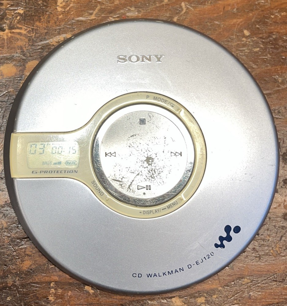 Sony D-EJ120 CD Walkman Portable CD Player - Tested - Working