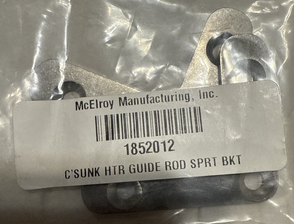 2 Brackets McElroy Counter Sunk Heater Guide Rod Bracket 1852012