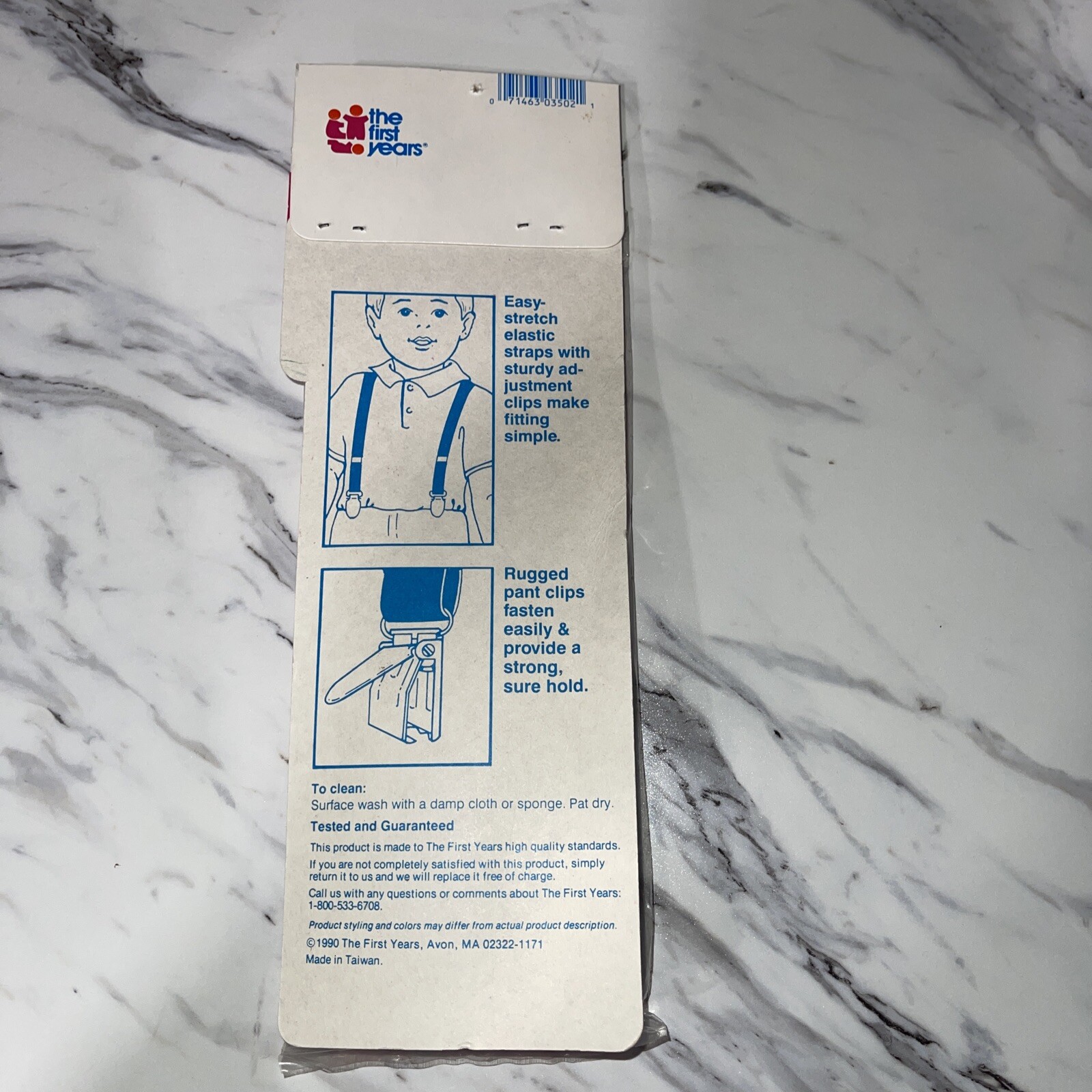 Vintage 1990 The First Years Toddler School Bus Suspenders 12 Months to 3 Years