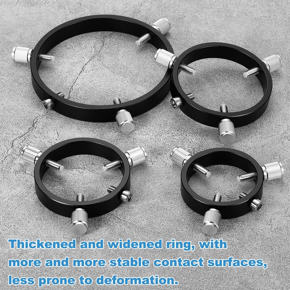 68mmD Adjustable Guiding Scope Rings, Metal Guide Scope Rings, Black