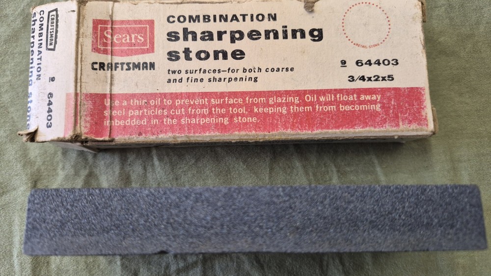 Sears Craftsman Combination Sharpening Stone 64403