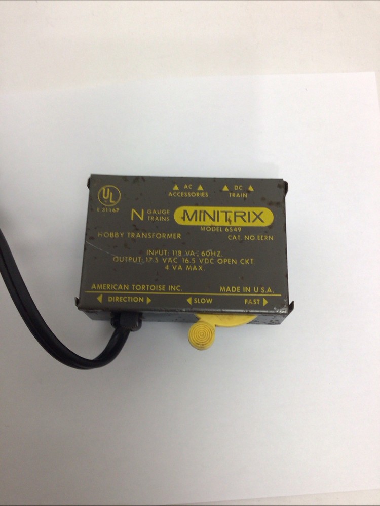 Minitrix DC Transformer Model #6549 N Gauge Trains Hobby Controller