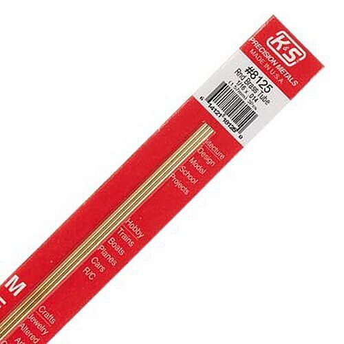 K-S 1/16'' Round Brass Tube 3/ (3) - #8125