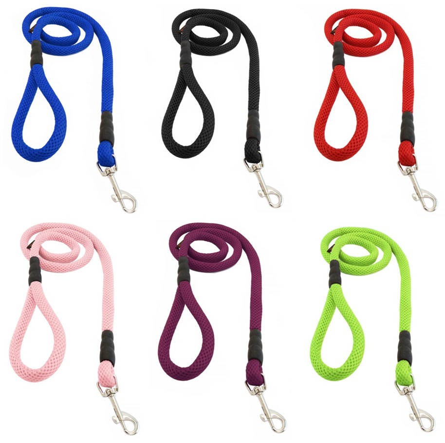 Gooby 4ft Leash Small Dog Puppy Soft Mesh Lightweight Rope Washable Lead