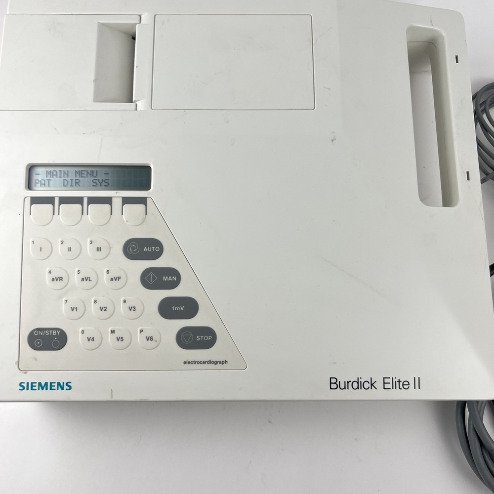Siemens BURDICK EKC ECG Machine With Leads