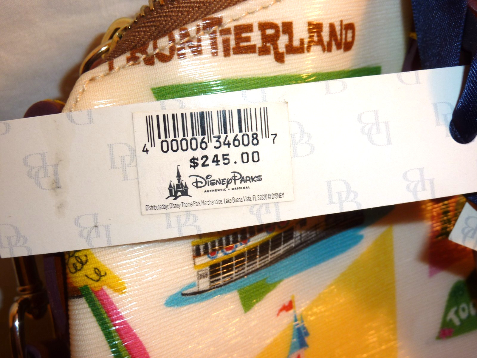 Disney Dooney & Bourke Disney World Retro Satchel Purse Bag Crossbody RARE NWT