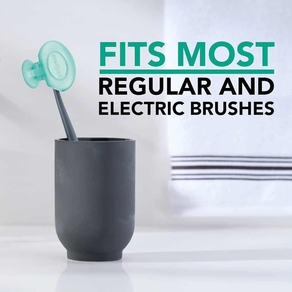 Clip-On Toothbrush Protector with Peppermint Essential Oils, Keeps Toothbrush