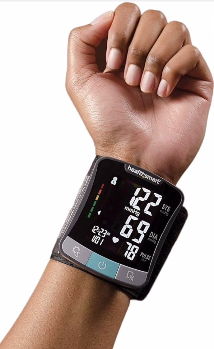 (NEW) HealthSmart Digital Premium Wrist Blood Pressure Monitor with Cuff