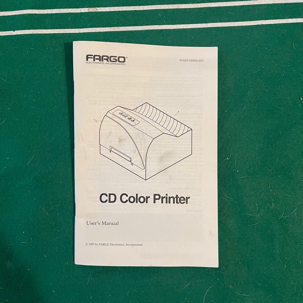 Fargo Primera Signature II CD Color Printer w inserts, untested READ DESCRIPTION
