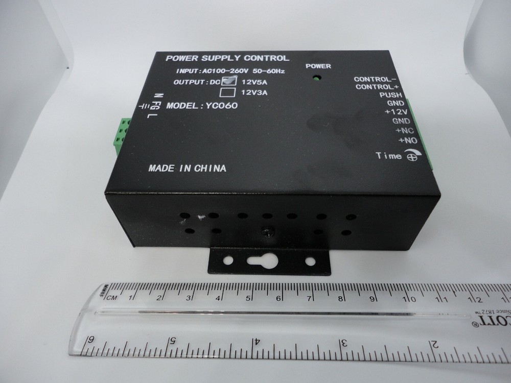 Electric Door Access Lock Control System Power Supply 12V 5A Adjustable Timer A+